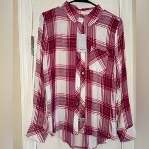 Rails Pink Plaid Button-Up Shirt